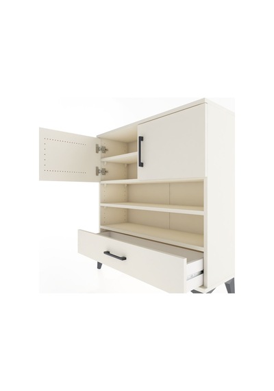 Arges Şifonyer 4 Raflı Tek Çekmeceli 2 Kapaklı 88x30x96 Aytaş... Aytaşı Arges Şifonyer 4 Raflı Tek Çekmeceli 2 Kapaklı 88x30x96 Aytaş... Aytaşı