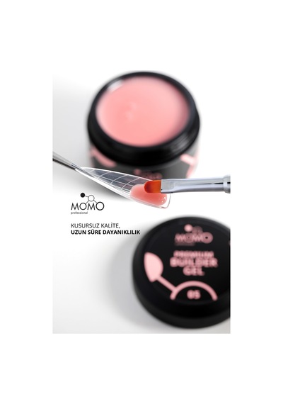 Momo Professional Premium Builder Gel Protez Tırnak Jeli No.05 Şeftali 35 gr