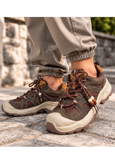 Guja 26k389 Kadın Hakiki Deri Outdoor Spor Ayakkabı Haki