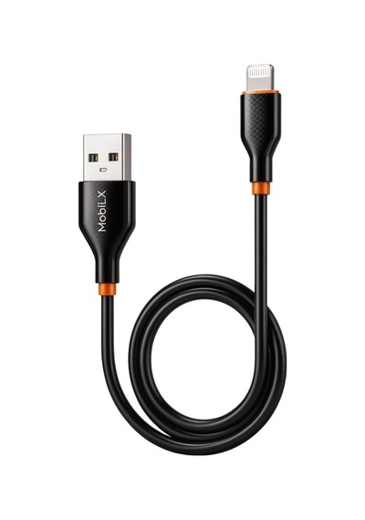 Mobilx Mu-08 2.4a Silikon Usb To Lightning Hızlı Şarj Ve Data Kablosu 1m