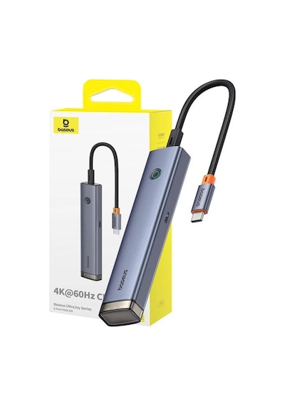 Baseus Ultrajoy 6-port Hub - Uzay Grisi