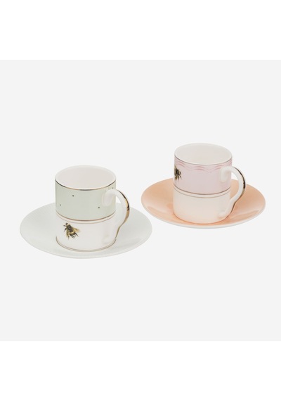 Pembe Porselen Kahve Fincan Seti 60 Ml
