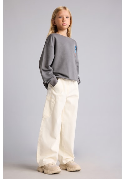 Defacto %100 Pamuk Barrel Fıt Yan Cepli Gabardin Pantolon Kız Çocuk H9009a826auer105 Ekru-er105 Defacto %100 Pamuk Barrel Fıt Yan Cepli Gabardin Pantolon Kız Çocuk H9009a826auer105 Ekru-er105