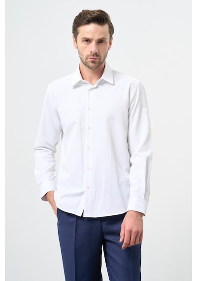 İmza Beyaz Uzun Kol Düz Bez Ayağı Sert Yaka Cepsiz Pamuklu Classic Slim Fit Gömlek 1004245267 Beyaz İmza Beyaz Uzun Kol Düz Bez Ayağı Sert Yaka Cepsiz Pamuklu Classic Slim Fit Gömlek 1004245267 Beyaz