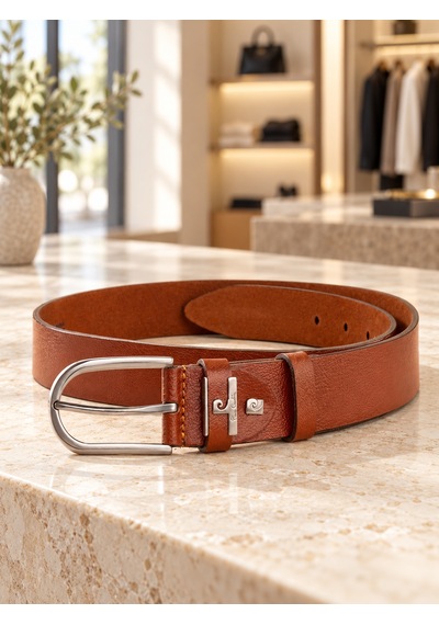 Pierre Cardin Taba Erkek Kot Kemeri %100 Hakiki Deri