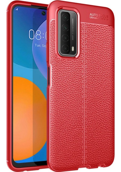 Cosmotex Newface Huawei P Smart 2021 Kılıf Auto Focus Kapak - Kırmızı