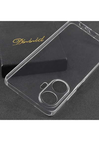 Kilifone - Realme C55 Uyumlu - Kılıf Şeffaf Soft Slim Fitt Süper Silikon Kapak - Şeffaf