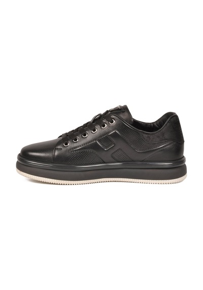 Voyager Siyah Hakiki Deri Erkek Casual Sneaker Memory Taban Premium Casual Ayakkabı M030 M