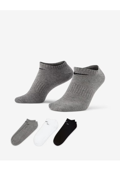 Nike Sx7678-964 Everyday Lightweight No-show Antrenman Çorapları 3 Çift Cok Renklı