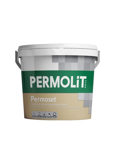 Permolit Permoset Su Bazlı İç Ve Dış Cephe Dönüşüm Astar - Beyaz - 3.5 Kg.