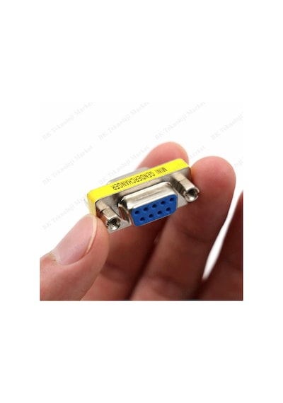 Rs232 9 Pin Dişi Dişi Cinsiyet Değiştirici Adaptör