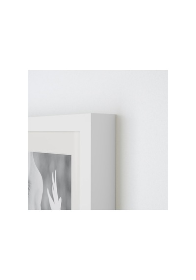 Rıbba 21x30 Cm A4 Ebat Beyaz Kalın Kenarlı Paspartulu Ahşap Resim Fotoğraf Çerçevesi Beyaz - 636360096