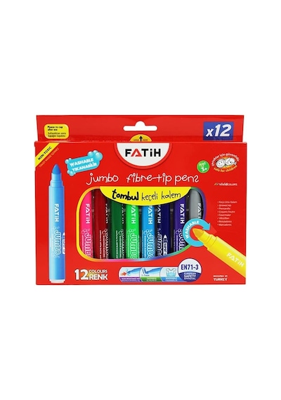 Fatih 12 Li Jumbo Keçeli Kalem