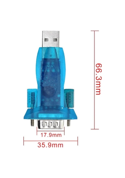 Usb To Rs232 Çevirici Ch340 Erkek Db9 1 Mbps Com Port