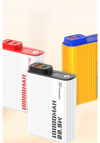 Mey İthalat A40q 10.000 Mah Pd 20w Mini Powerbank - Siyah-beyaz Diğer