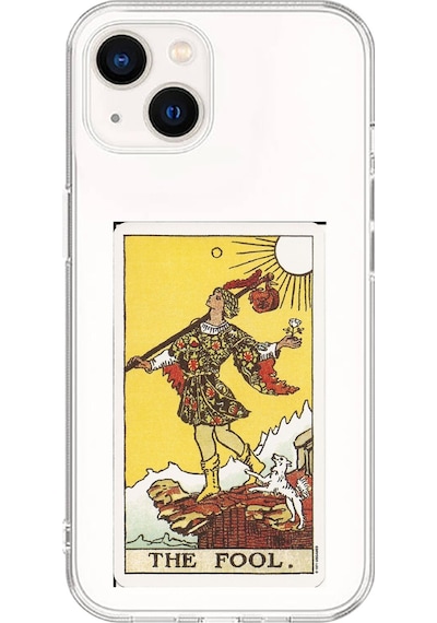 Apple Uyumlu iPhone 13 Mini Şeffaf Kılıf The Fool Tasarımlı