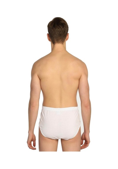 Tutku Erkek Penye Slip Külot - 4'lü Paket - Beyaz Beyaz