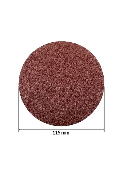 Telvesse 115 Mm Cırt Zımpara Matkap Spiral Daire Zımpara Ahşap Metal Zımparası 10 Adet 400 Kum