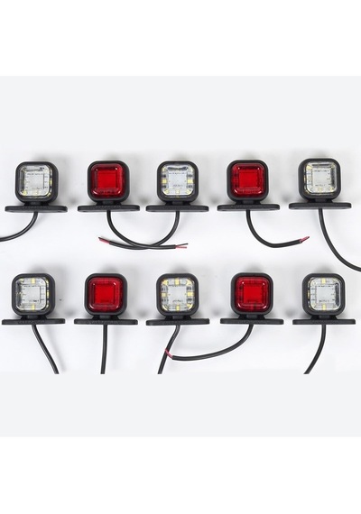 Ahmet Otomotiv 10 Adet Çeray Mini Kare Takoz Led Lamba 12v-24v