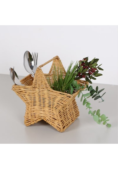 Yıldız Rattan 20x11x20 Cm. Dekoratif Düzenleme