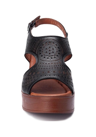 Venüs 2113604y Dolgu Topuk Comfort Deri Kadın Sandalet 001