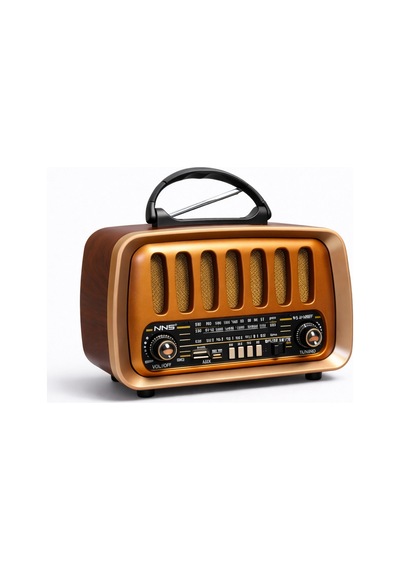 Ns-8129 Retro Tasarımlı Nostaljik Radyo Bluetooth Hoparlör