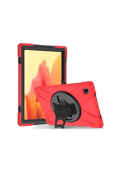 Samsung Galaxy T220 Tab A7 Lite 8.7 Kılıf Amazing Tablet Kapak - Kırmızı Bant