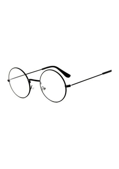 Şeffaf Camlı Retro Yuvarlak Harry Potter Siyah Gözlük Pra-1215832-6570 Siyah