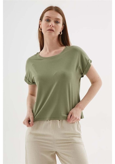Fashion Friends Fashıon Frıends Kadın Bisiklet Yaka Bluz 25y0519k1 Ekru