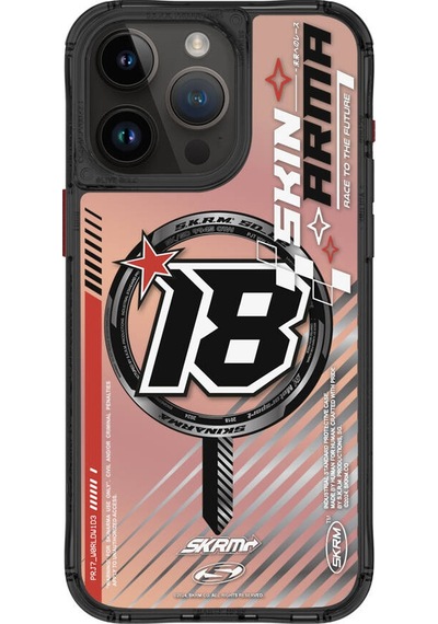 Apple Uyumlu iPhone 15 Pro Skinarma Magsafe Şarj Özellikli Sticker Yapıştırmalı Drift Kapak Mavi