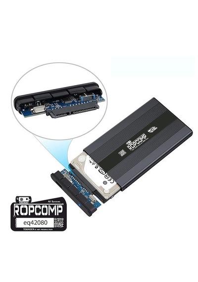 Ropcomp 2.5" Usb 3.0 Sata Harici Harddisk Kutusu Metal