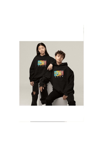 Jujutsu Kaisen Kolaj Kapşonlu Sweatshirt