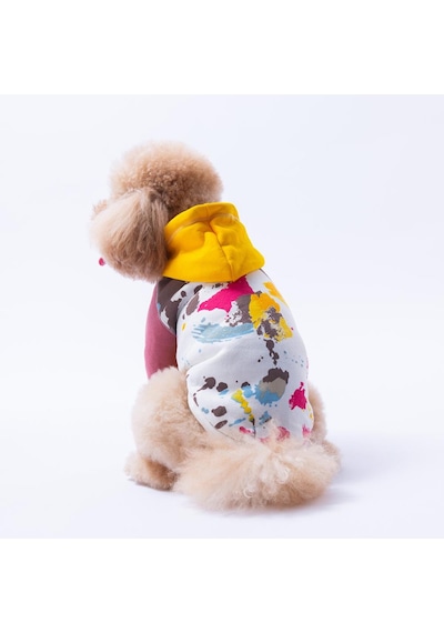 Sarı Rio Köpek Hoodie Köpek Sweat Köpek Kıyafeti Kedi Kıyafeti