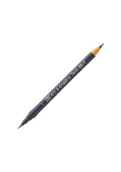 Zig Art&Graphic Twin Rb+F Çift Uçlu Çizim Kalemi 016 Light Brown
