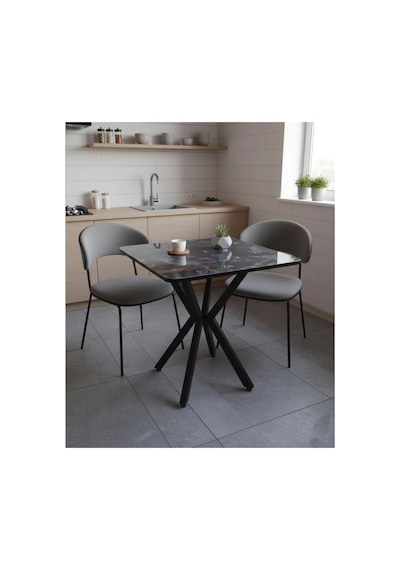 Mutfak Cafe Balkon Bahçe Restoran Yemek Masası 70x70 Metal Ayak 1.kalite Çok Renkli