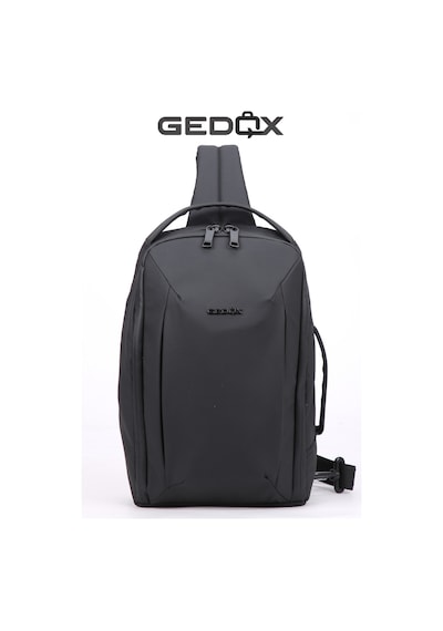 Gedox Siyah Su Geçirmez 3 Bölmeli Erkek Çapraz Göğüs Ve Tek Omuz Çantası Bodybag Günlük El Ve Sırt Çantası Gdx2103