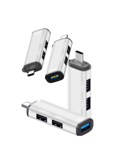 Type-c Usb Çoğaltıcı Type-c Girişini 3 Usb Porta Çeviren Cihaz Aparat Portatif Usb Çoklayıcı