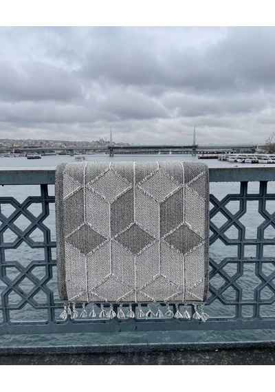 Eko Halı Soho Sh 03 Grey Hav Toz Vermez Hasır Dokuma Modern Makine Halısı Gri