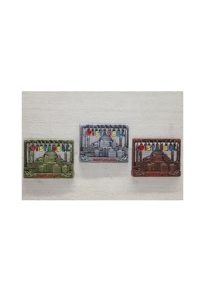 2 Adet Sarkaçlı İstanbul Temalı Magnet Dekoratif Mıknatıs, Buzdolabı Süsü, Suvenir, Hatıra, Fridge Magnet, Şehir Tasarımlı