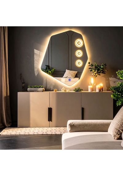 Vortex Günışığı Lavabo & Banyo Aynası Dokunmatik Sensörlü 70 X 60 Cm