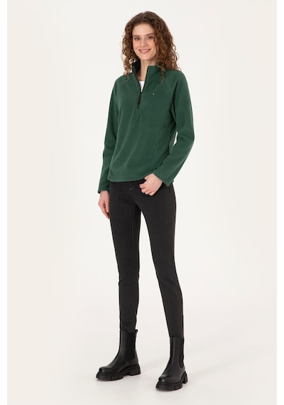 U.S. Polo Assn. U.s. Polo Assn. Kadın Koyu Yeşil Sweatshirt 50316714-vr079 Koyu Yesıl