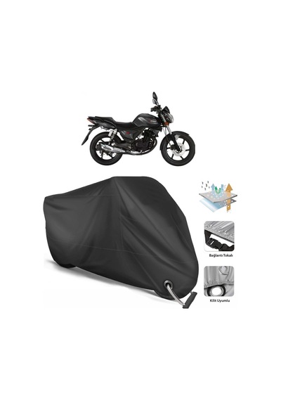 Rks 125-S Motosiklet Branda (Bağlantı, Kilit Uyumlu)-Siyah (457273805)