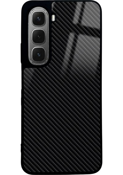 İnfinix Hot 60i Carbon Tasarımlı Glossy Telefon Kılıfı Çok Renkli