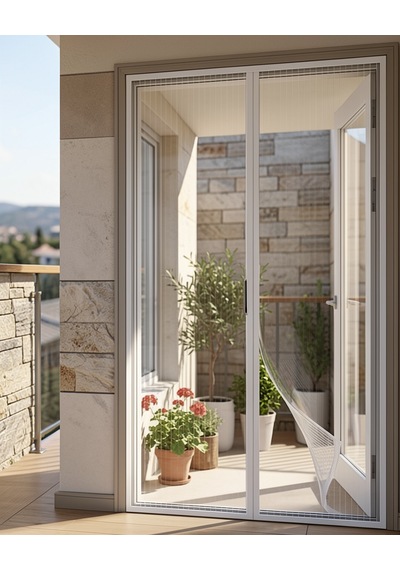 Mıknatıslı Kapı Sinekliği 105x210 Cm Çift Taraflı Bantlı