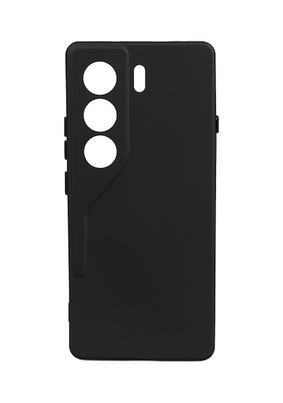 Noktaks - Tecno Camon 40 4g Uyumlu Kılıf Mat Esnek Biye Silikon Kapak - Siyah - T37130