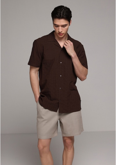 Colin's Colins Relaxed Fit Orta Bel Düz Erkek Bej Şort Cl1078482 Q1.v1 Beı