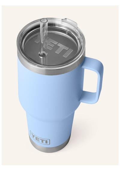 Yeti Termal Kupa 1l , Çift Cidarlı, Paslanmaz Çelik, Pipetli Ve Saplı Açık Mavi