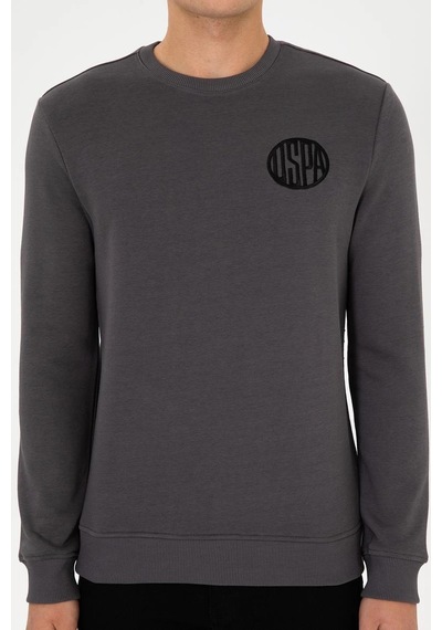 Us Polo Assn. U.s. Polo Assn. Erkek Regular Fit Bisiklet Yaka Gri Sweatshirt Vr024gri