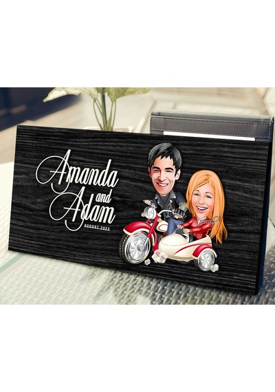 Bk Gift Kişiye Özel Sevgililer Karikatürlü Antik Siyah Ebony Ahşap Tabela-12, Dekoratif Tabela, Rustik Ev Dekorasyonu, Duvar Dekoru