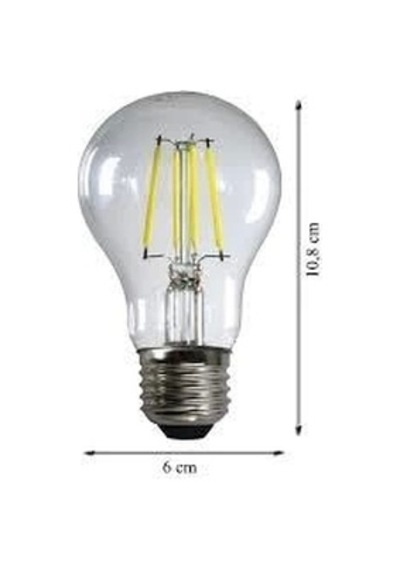 Heka 6w Rustik Led Ampul Beyaz 6500k Şeffaf